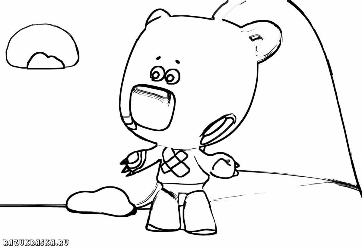 Inviting cute cartoon coloring pages