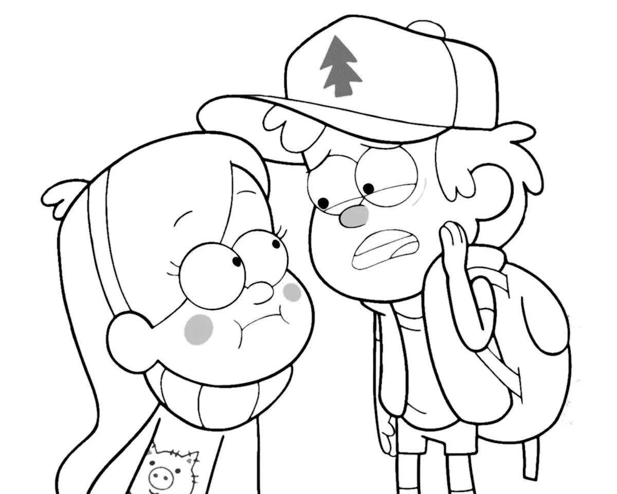 Magic dipper and mabel coloring