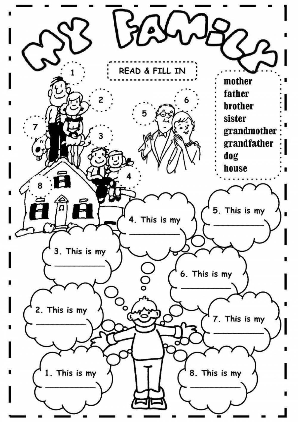 Rich family coloring page