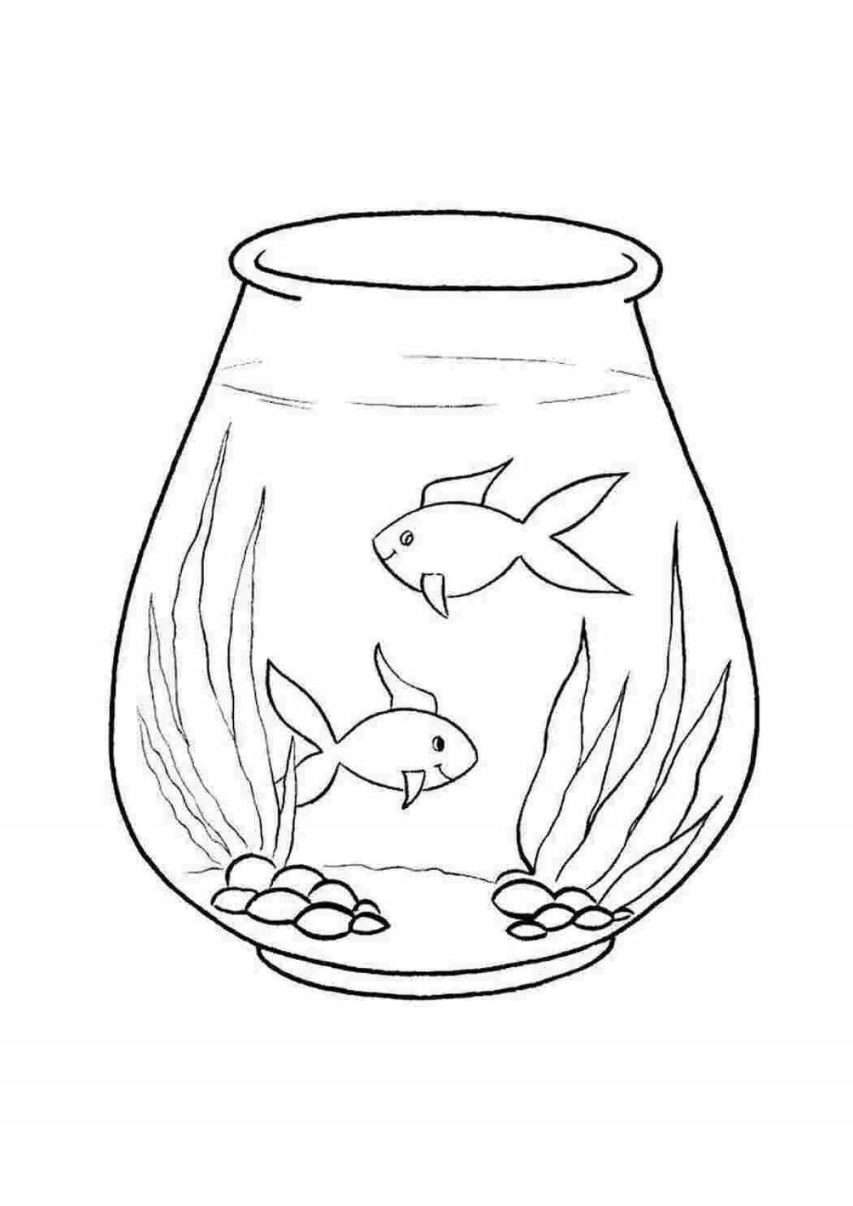 Безмятежная рыба в аквариуме