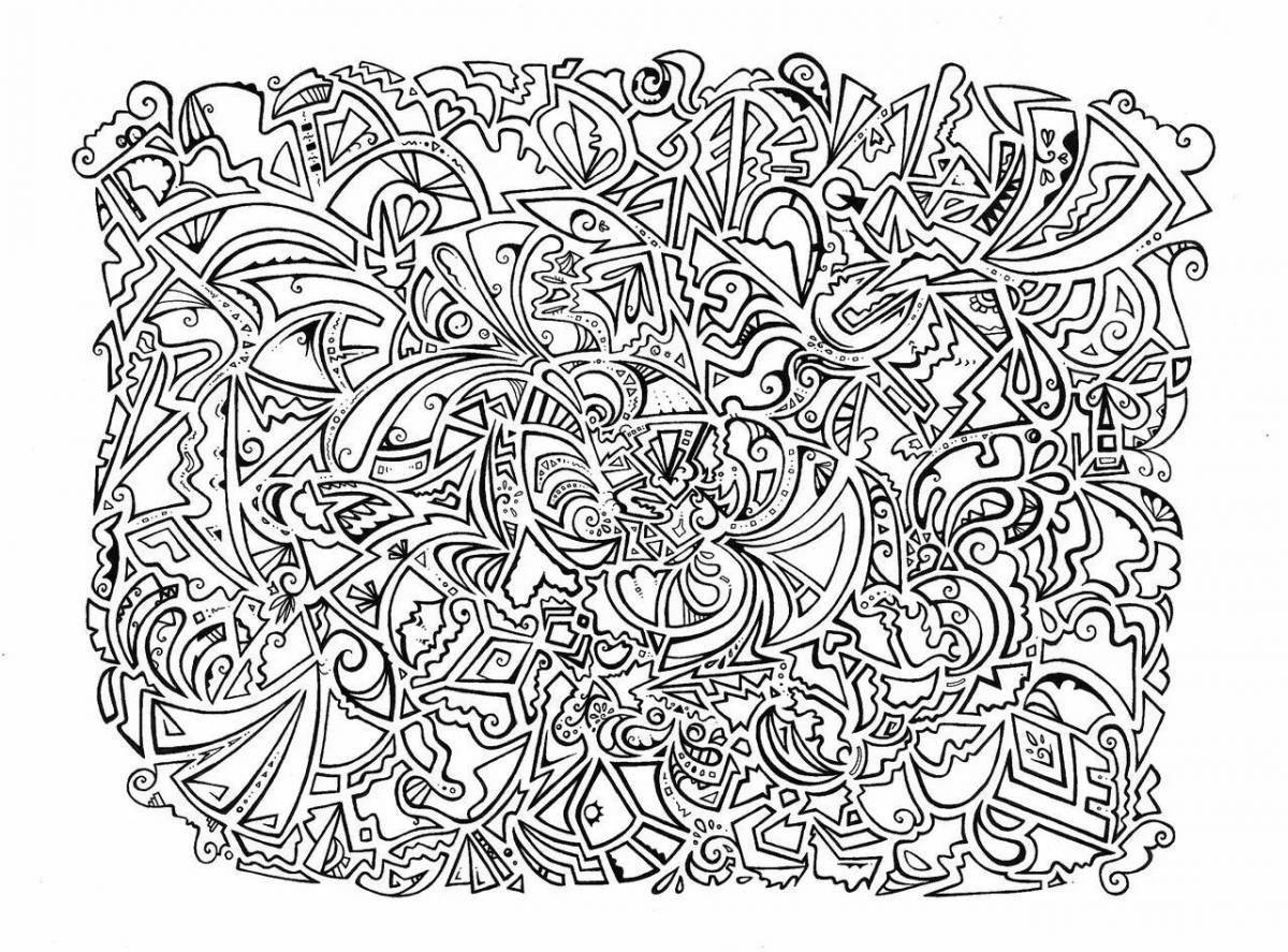 Great adult coloring book, large