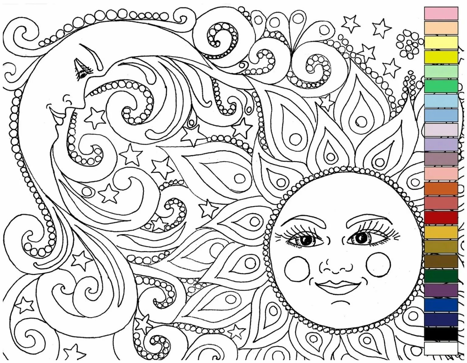 Deluxe coloring book for adults, large