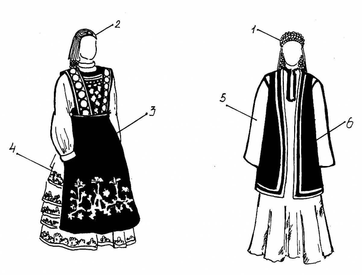Dazzling Bashkir national costume