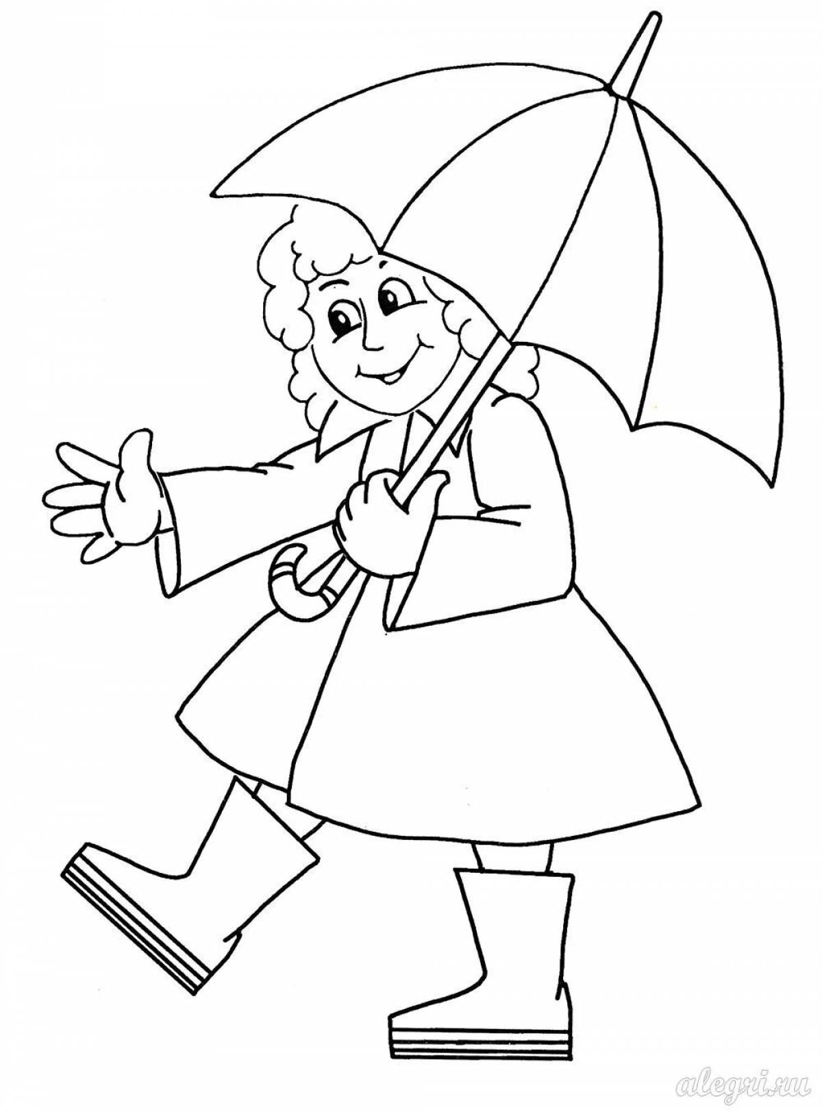 Girl with umbrella #5