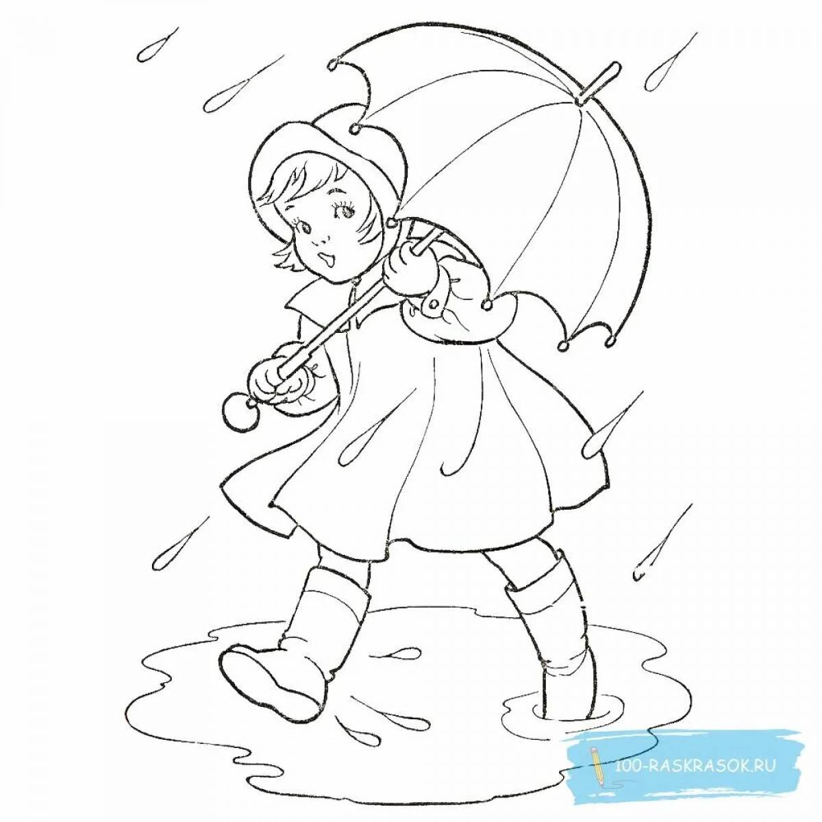 Girl with umbrella #6
