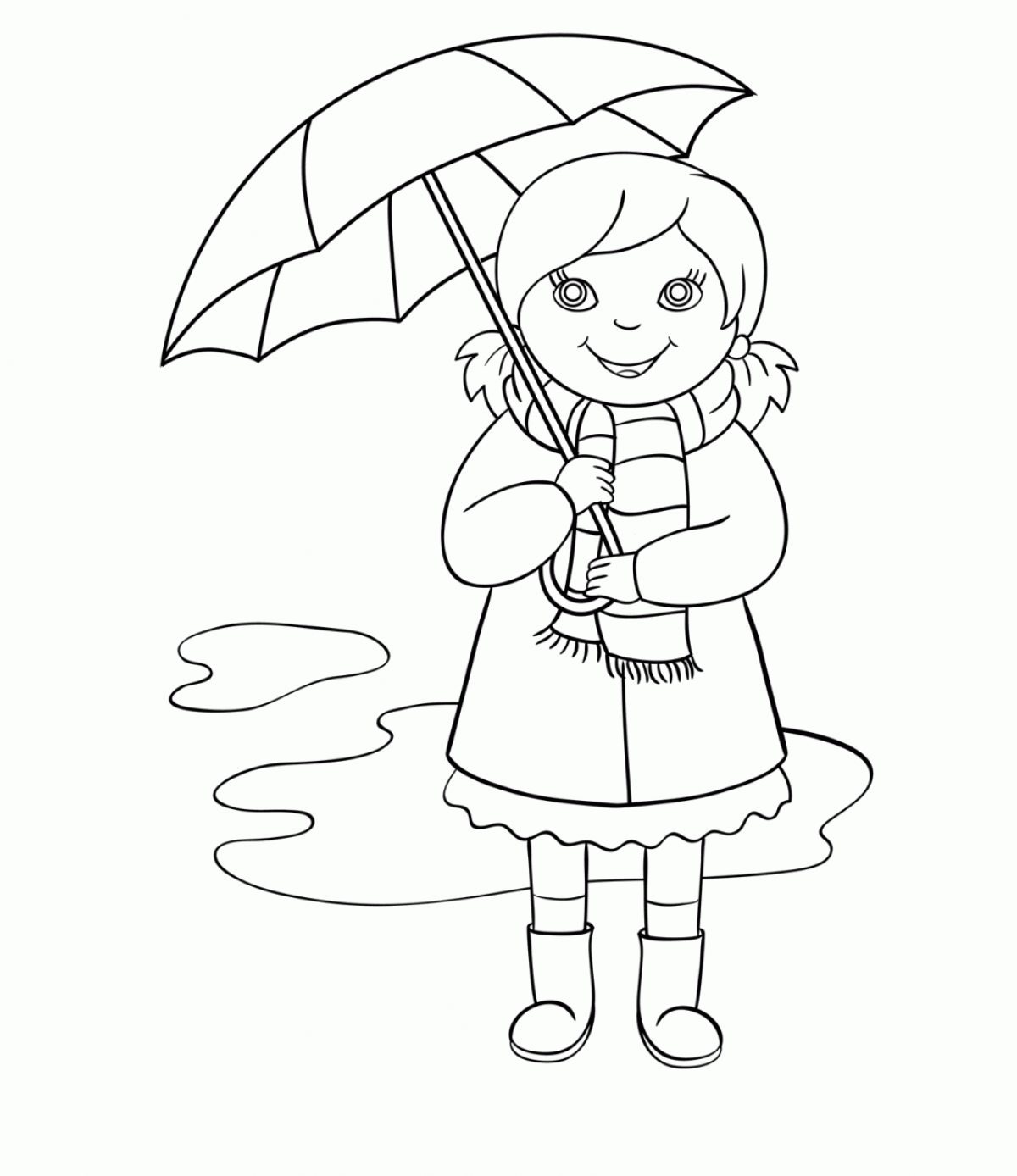 Girl with umbrella #7