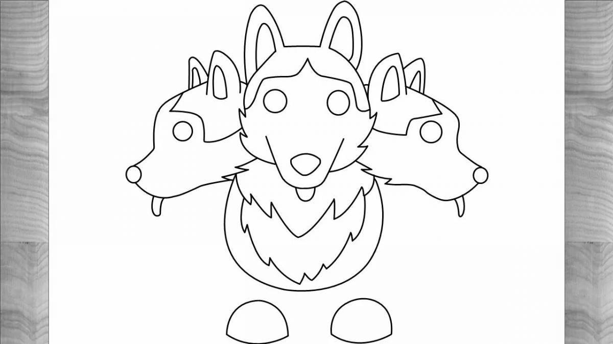Sparkling adopt me roblox coloring page