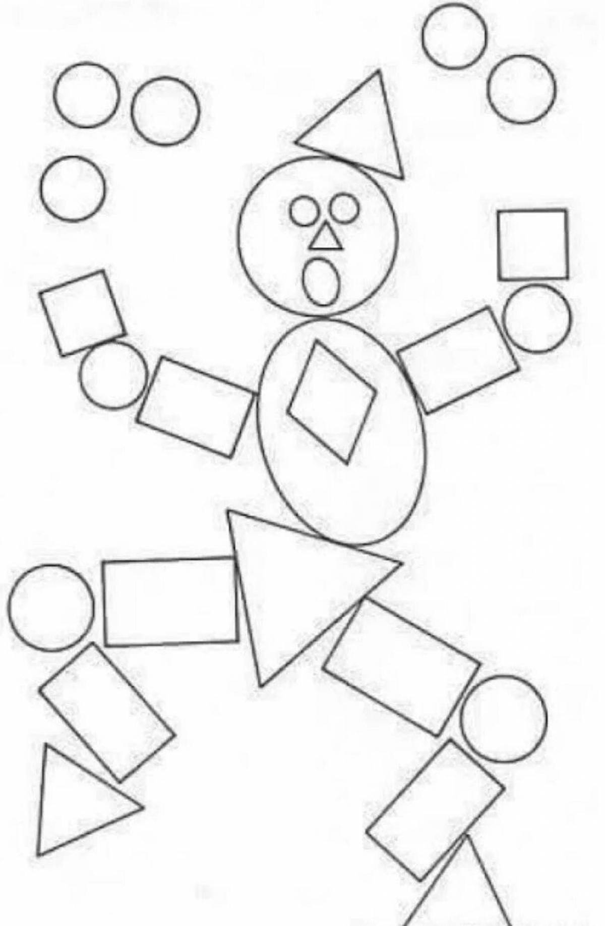 Creative middle group math coloring page