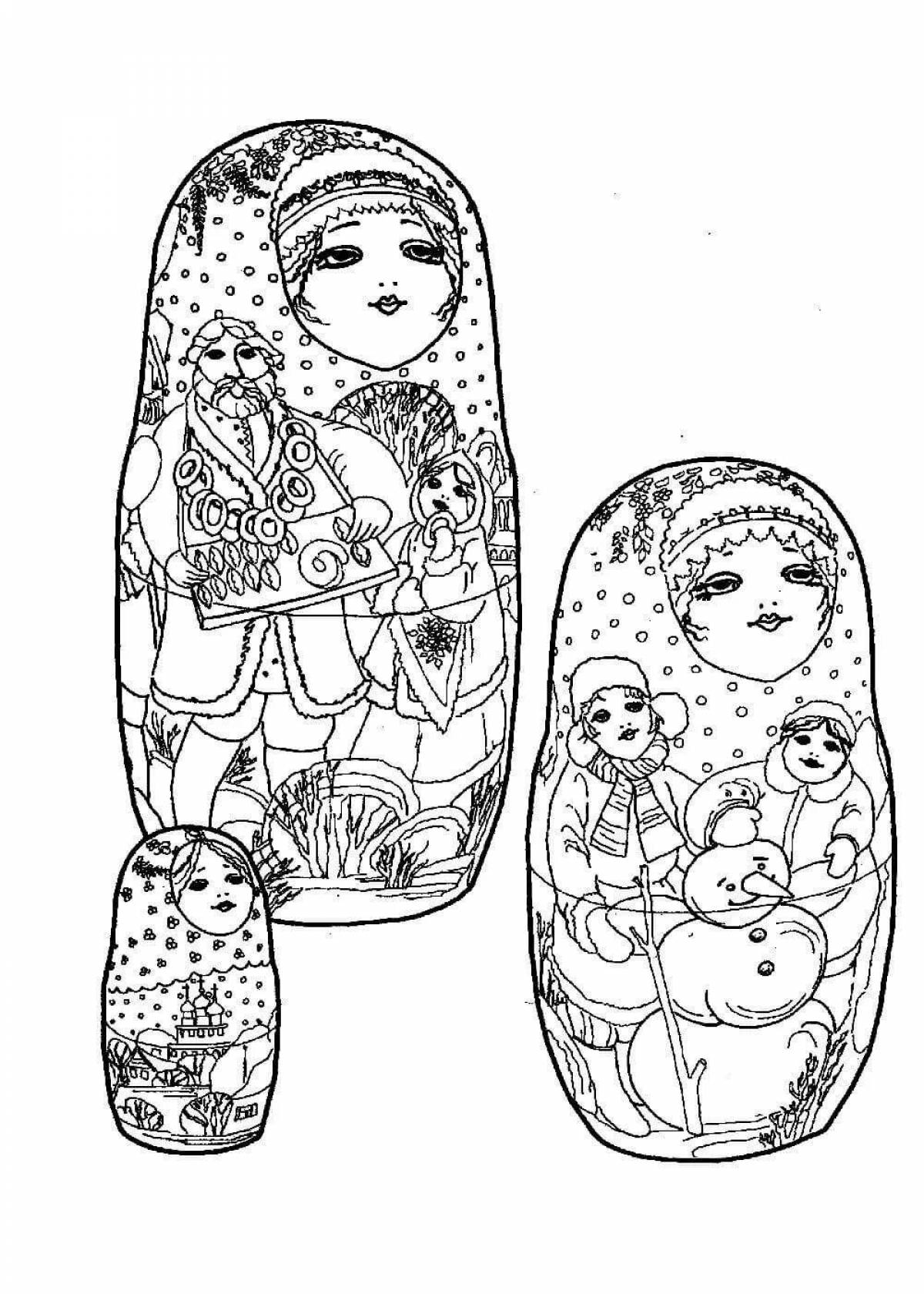 Magnificent Sergiev Posad nesting doll