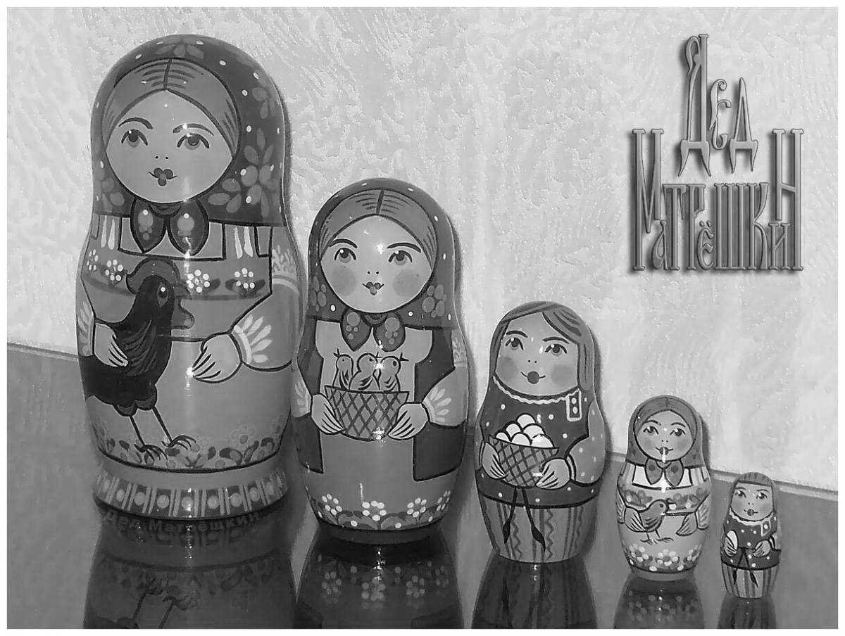 Luxurious Sergiev Posad nesting doll