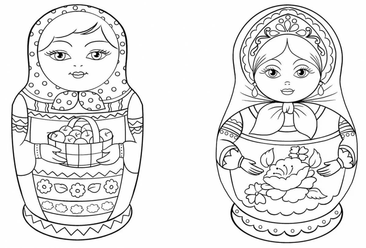 Unique Sergiev Posad nesting doll