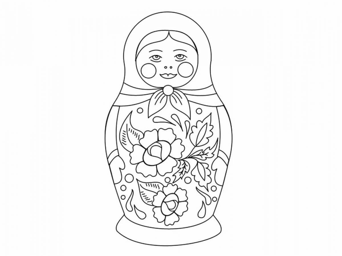 Festive Sergiev Posad nesting doll