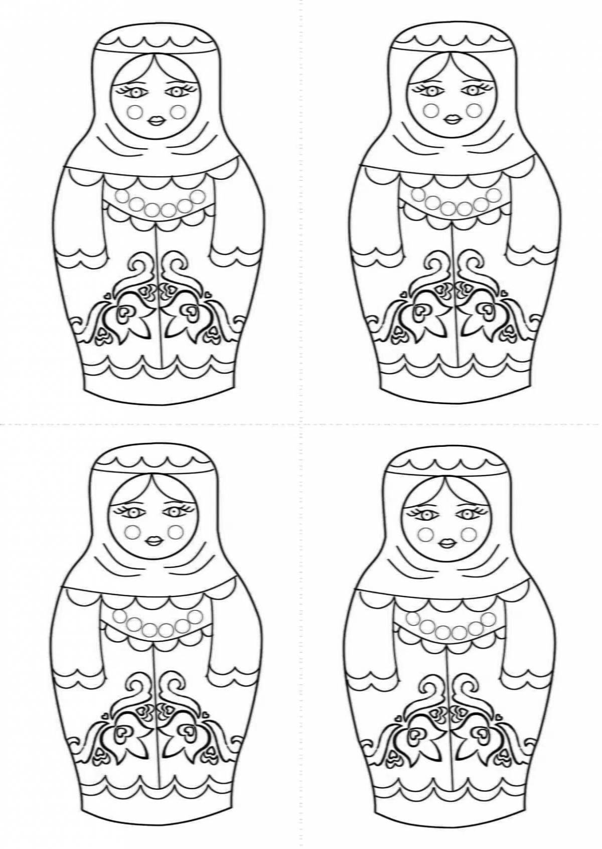 Dazzling Sergiev Posad nesting doll