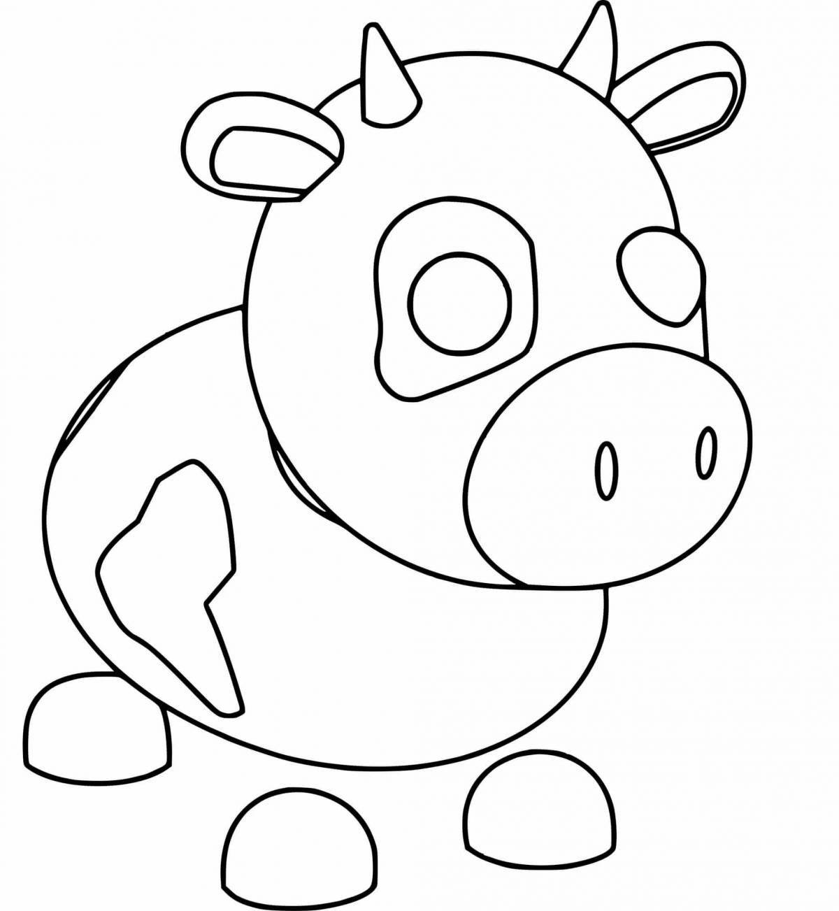 Coloring page frog take mi