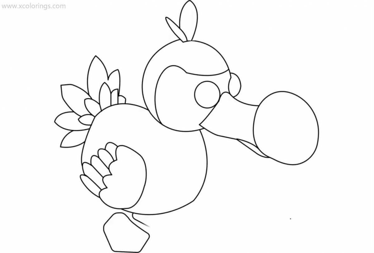 Jovial coloring page frog adopt mi