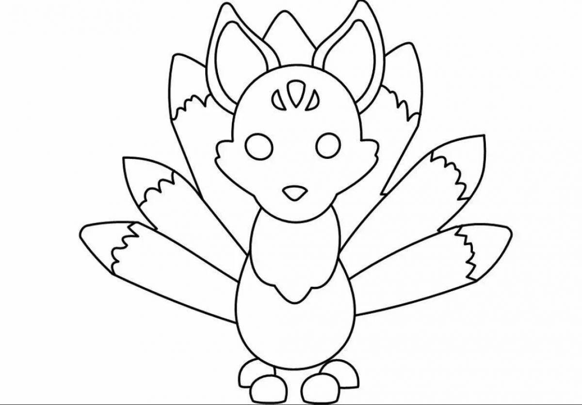 Happy coloring page frog adopt mi