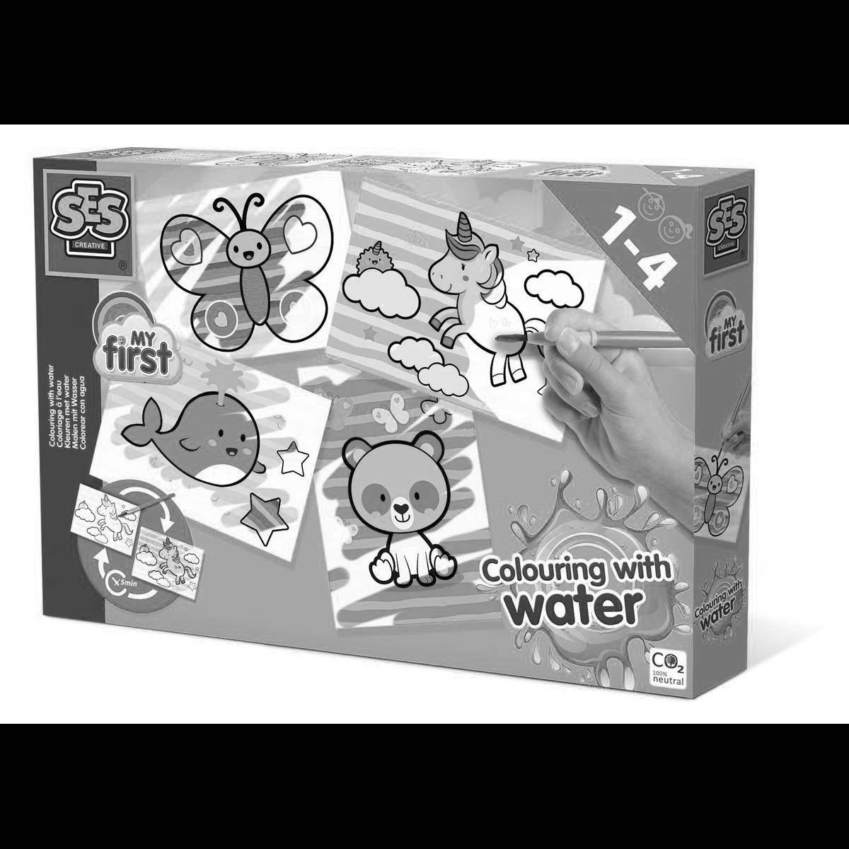 Majestic coloring page kids fantasy water