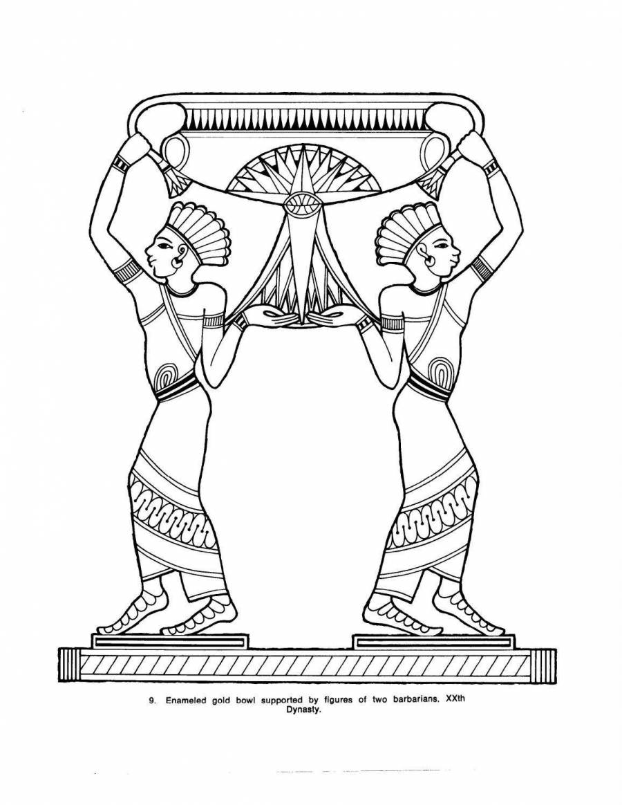 Антропоморфный орнамент древнего Египта