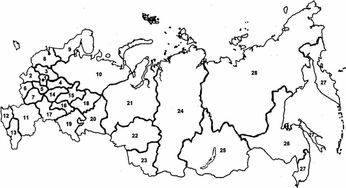 Контурная карта россии для печати 2 класс