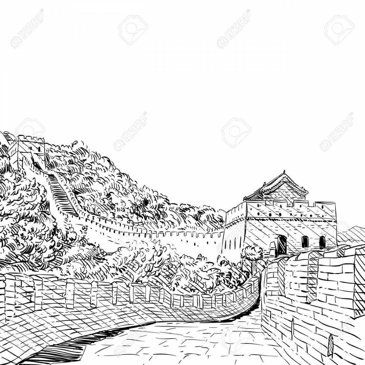 Китайская стена Графика