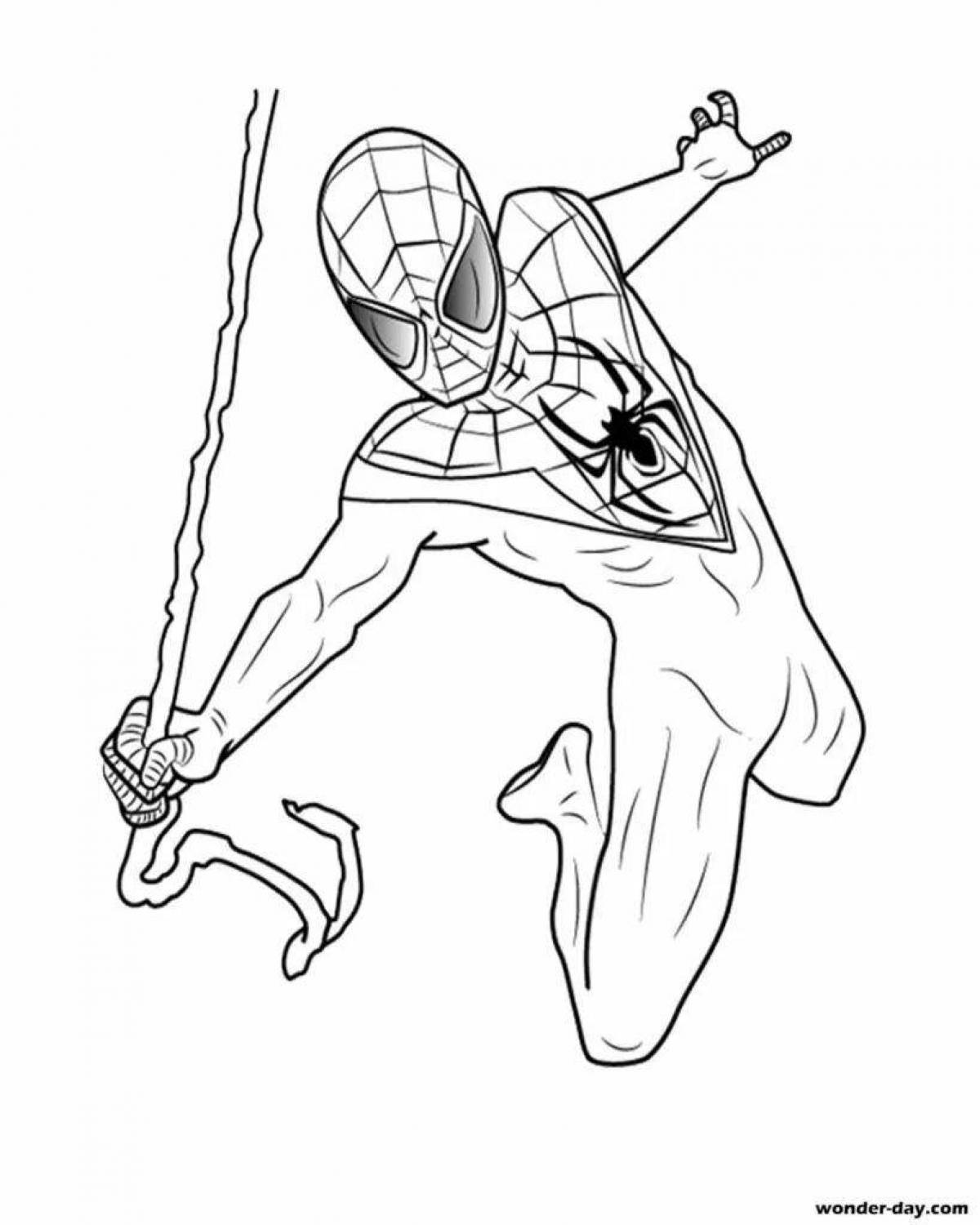 Amazing Spider-Man Miles Coloring Page