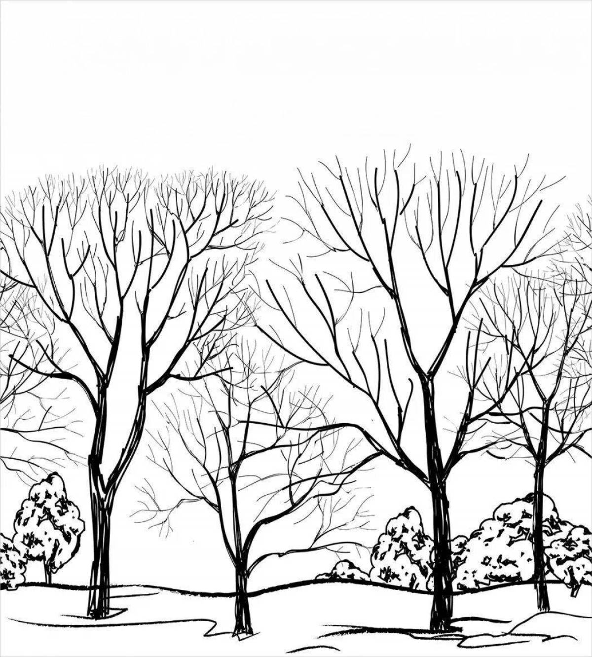Деревья в снегу #2