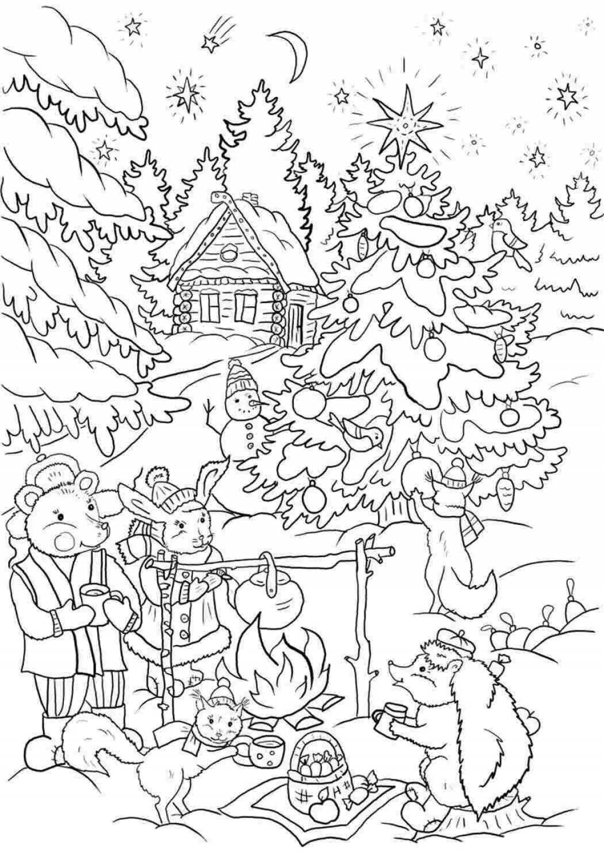 Fabulous Christmas coloring book