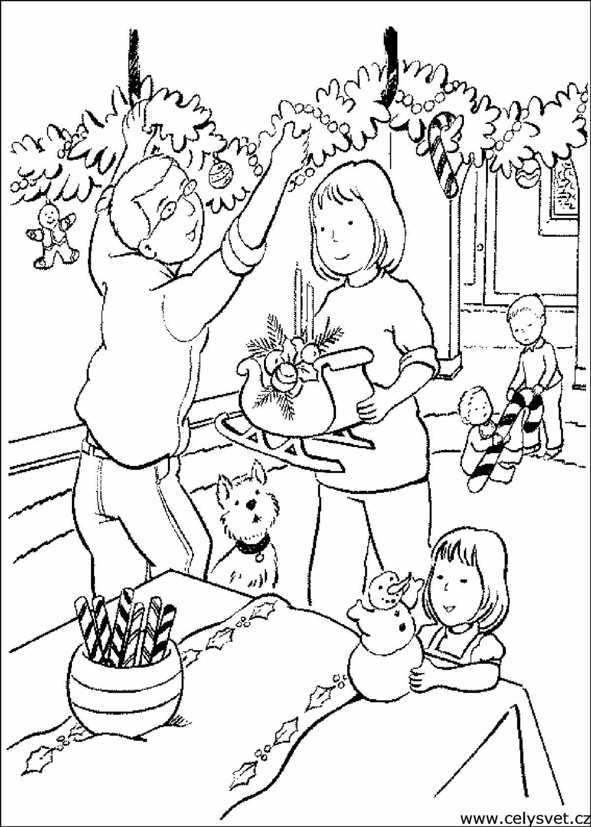 Live Christmas coloring book