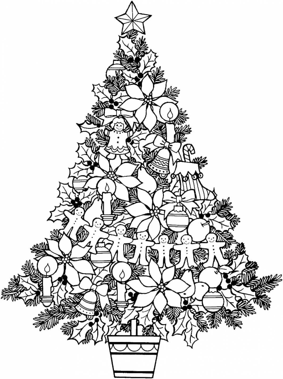 Christmas tree drawing #5