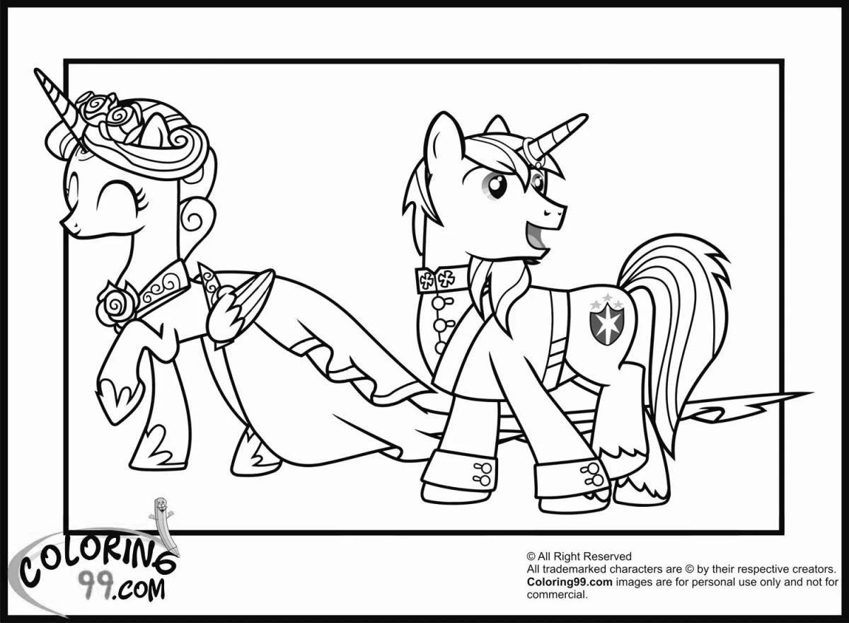 Princess cadence pony blossom coloring page