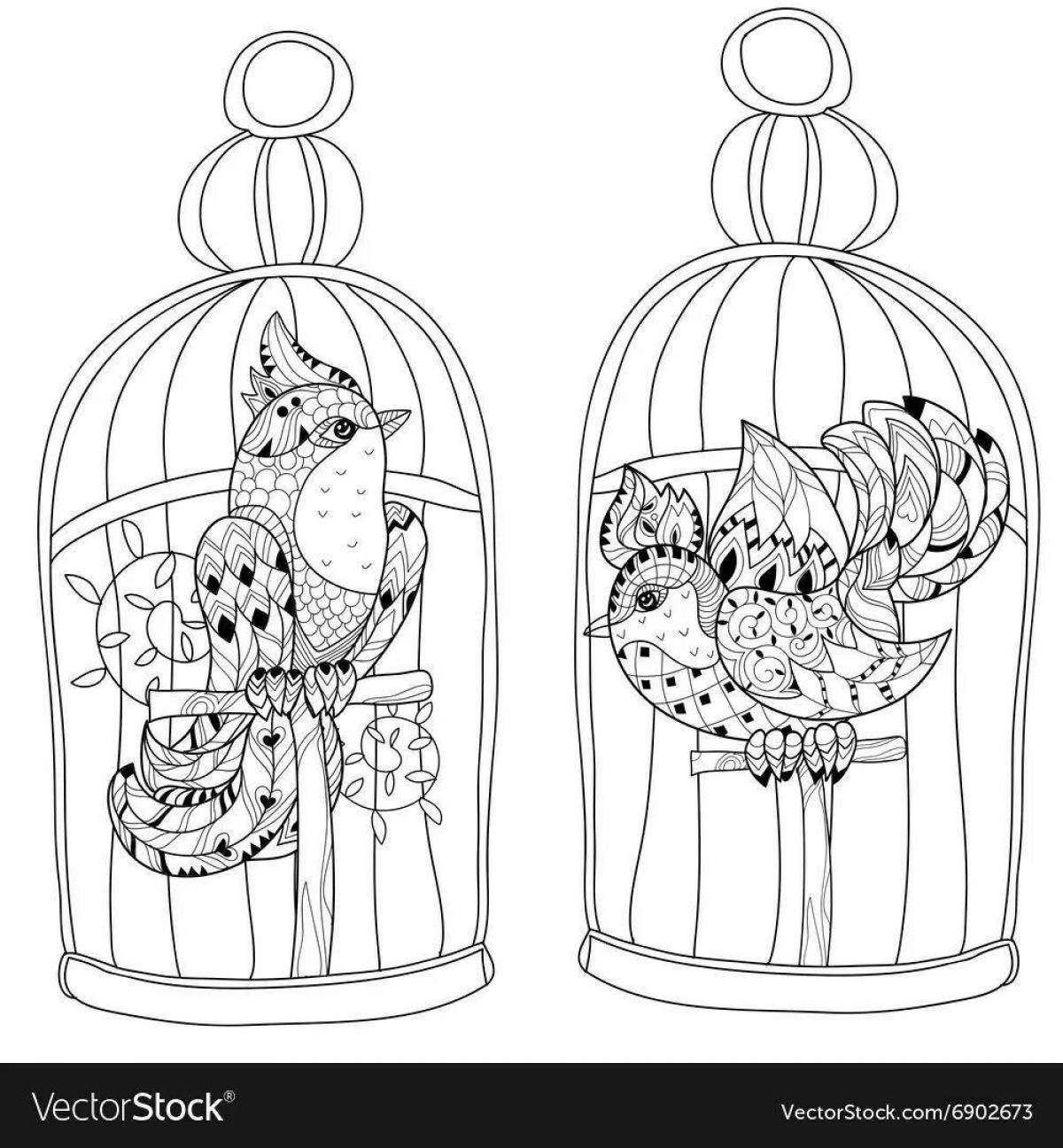 Caged parrot #5