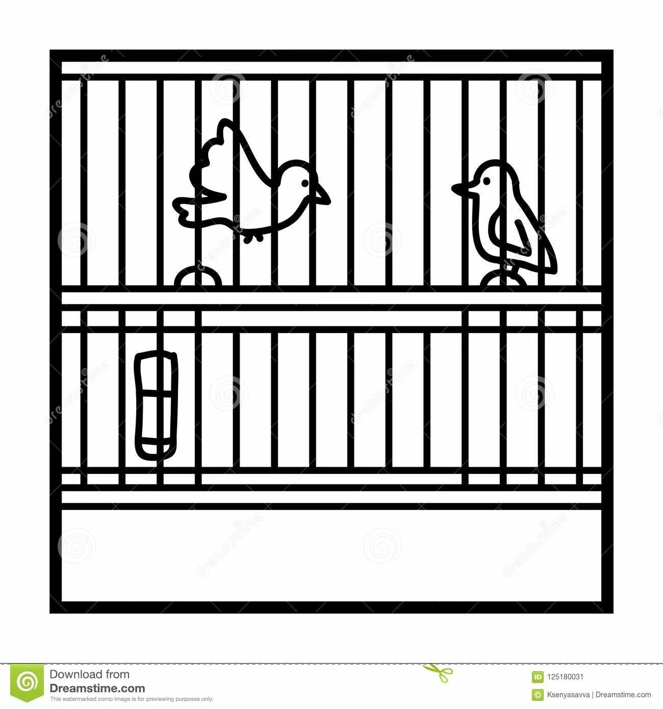 Caged parrot #8