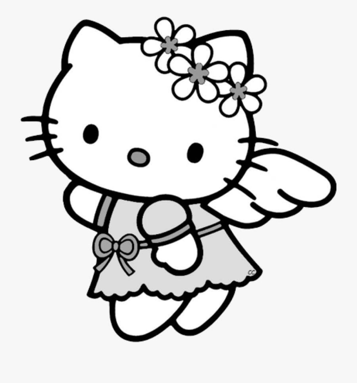 Hello kitty bunny wonderful coloring book