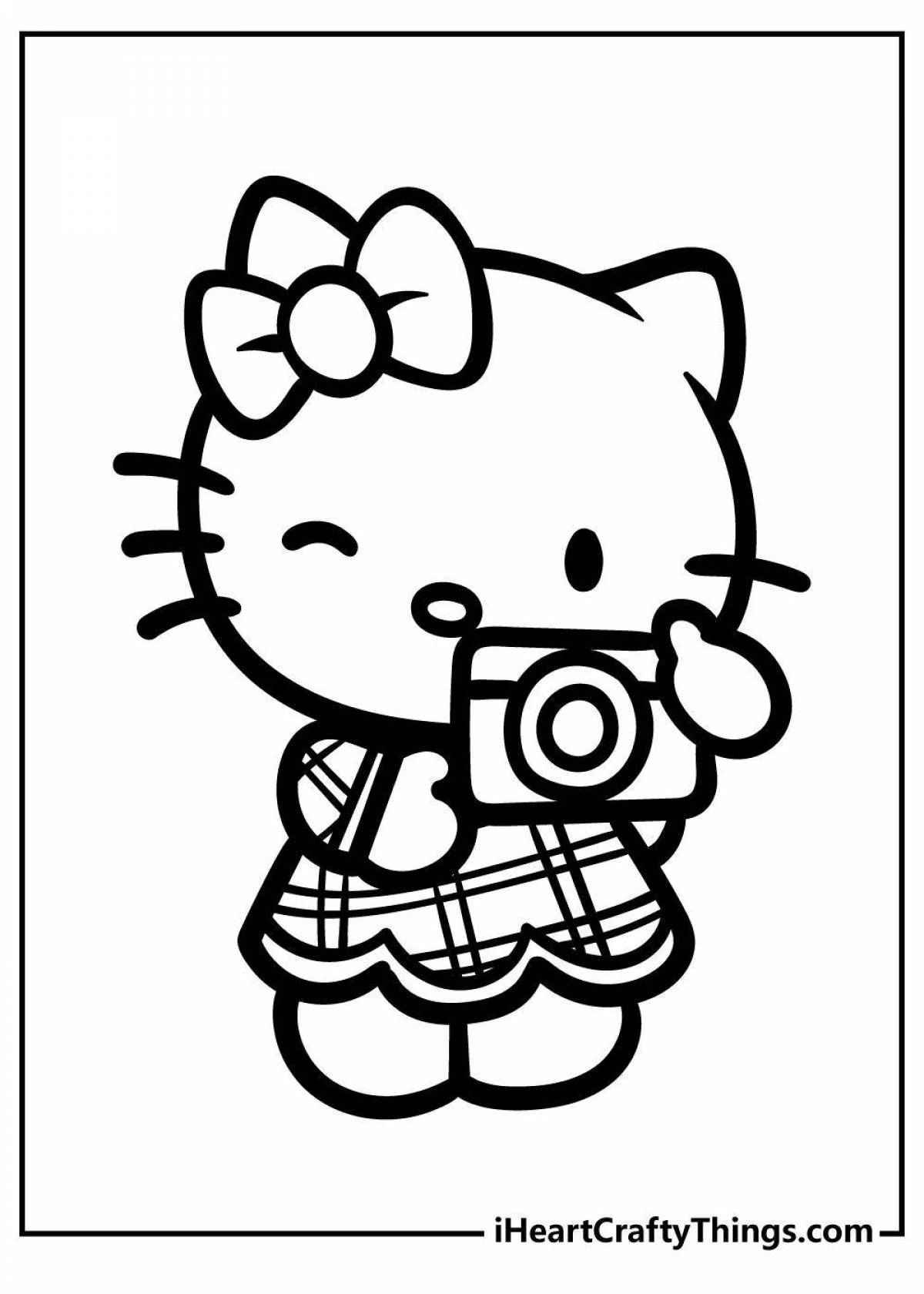 Coloring inspiration hello kitty bunny