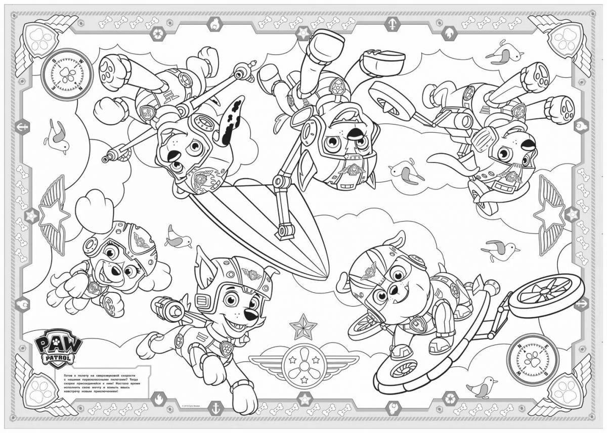 Coloring page nice water paw patrol