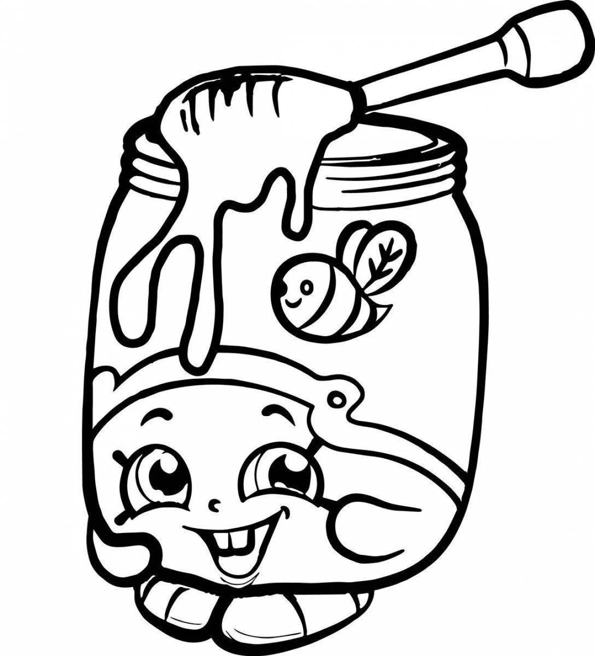 Coloring game inviting bubble kvass