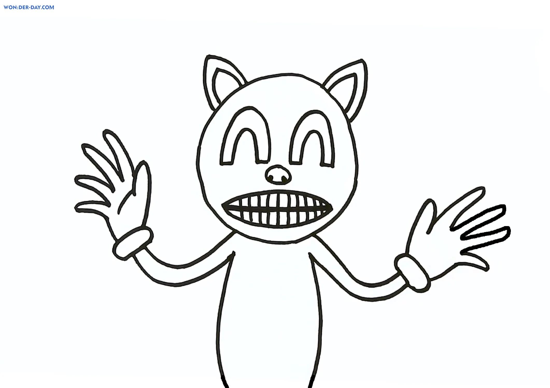 Cartoon cat monster #10