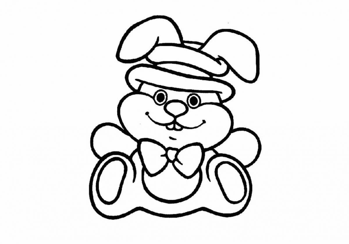 Shiny Bunny coloring by numbers
