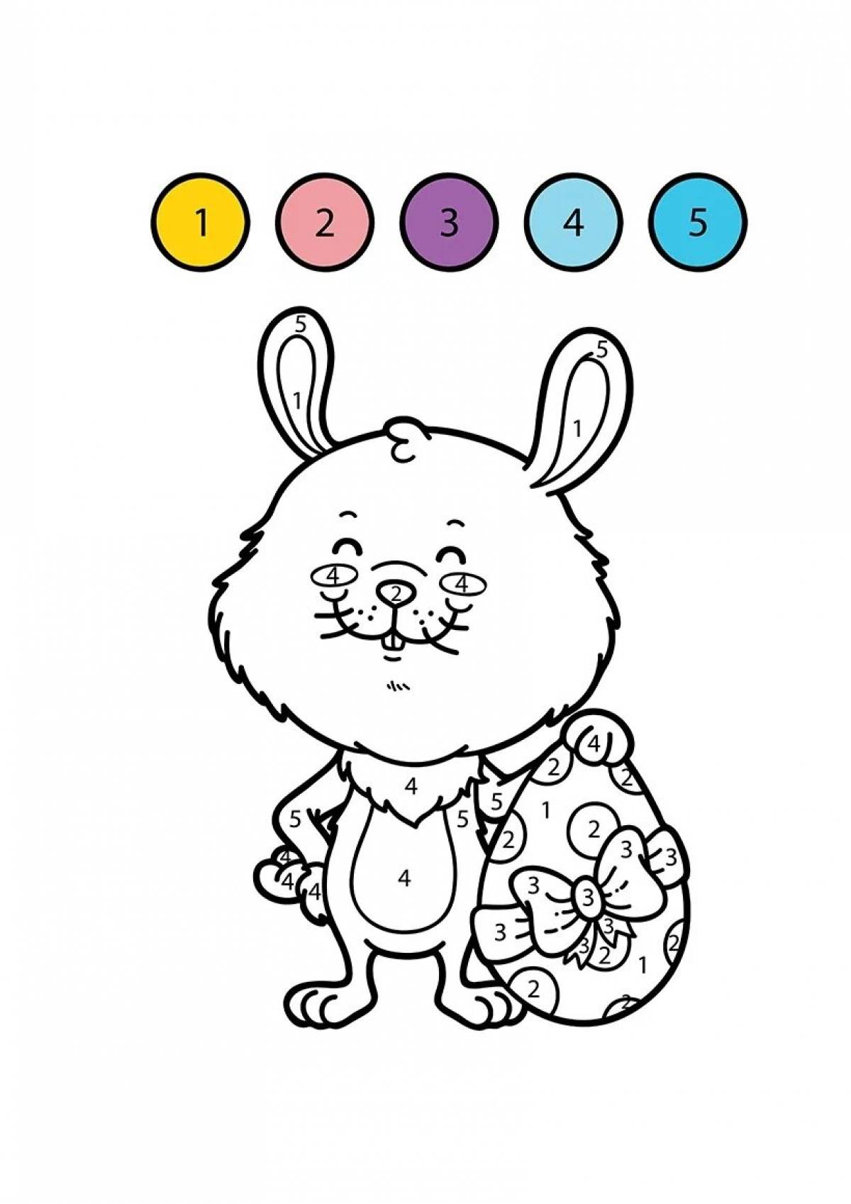 Coloring perfect hare by numbers