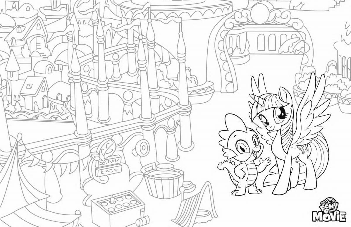 Fairy ponyville pony coloring page