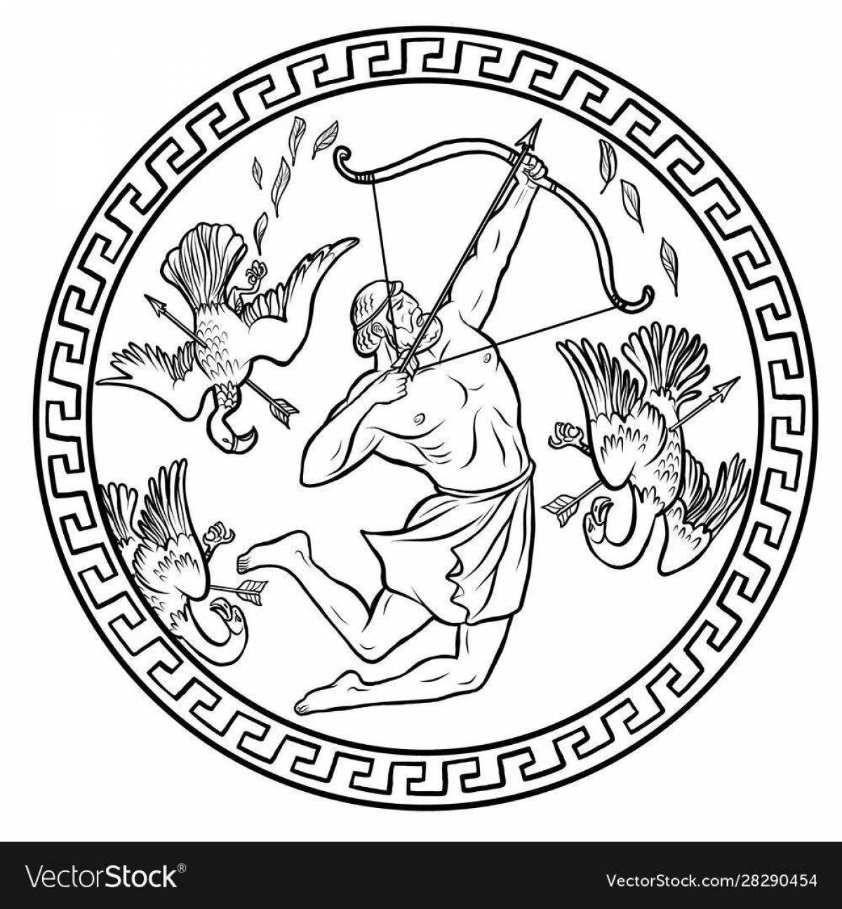 Coloring page miraculous 12 labors of hercules