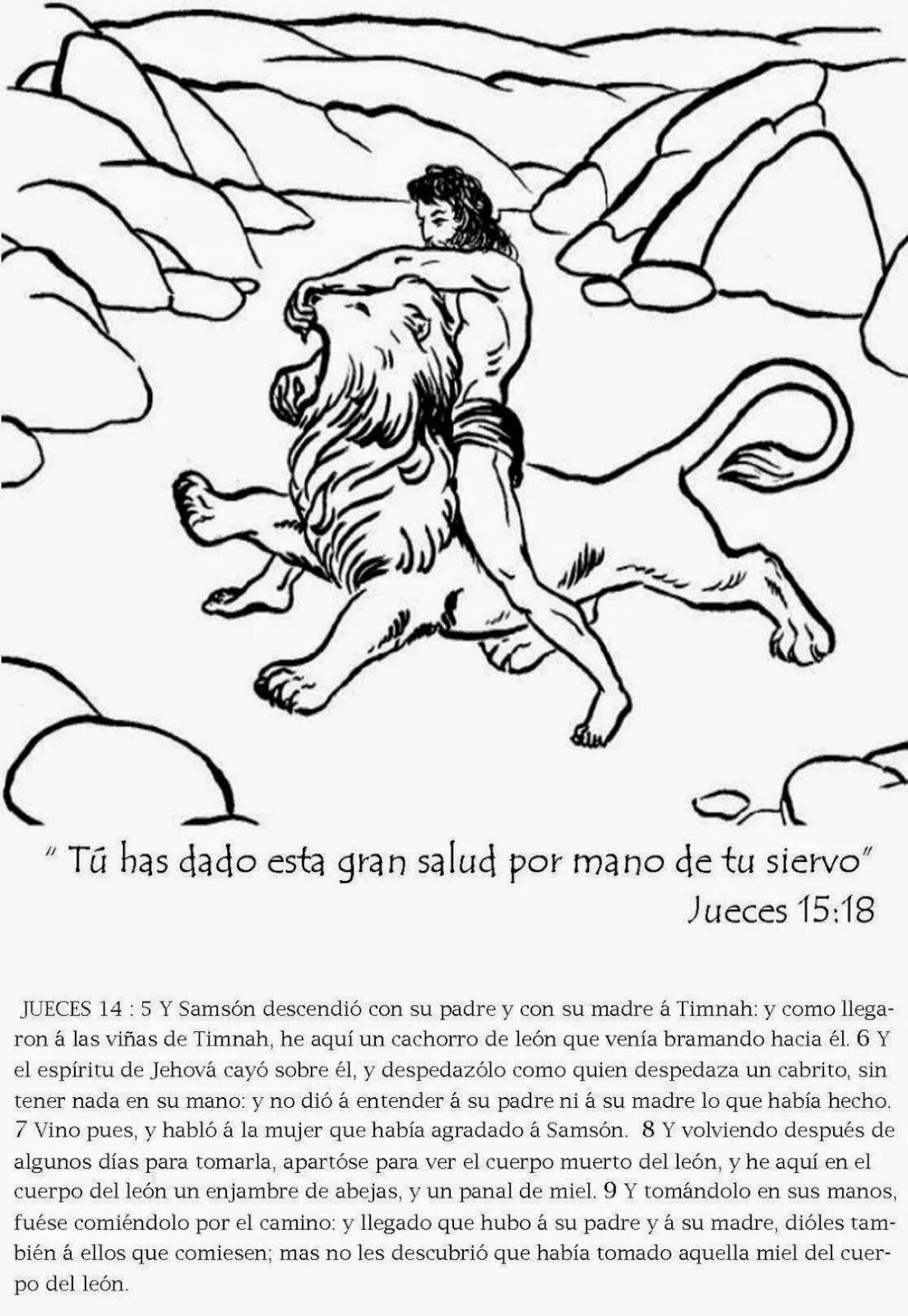 Colorful coloring page of the 12 labors of hercules