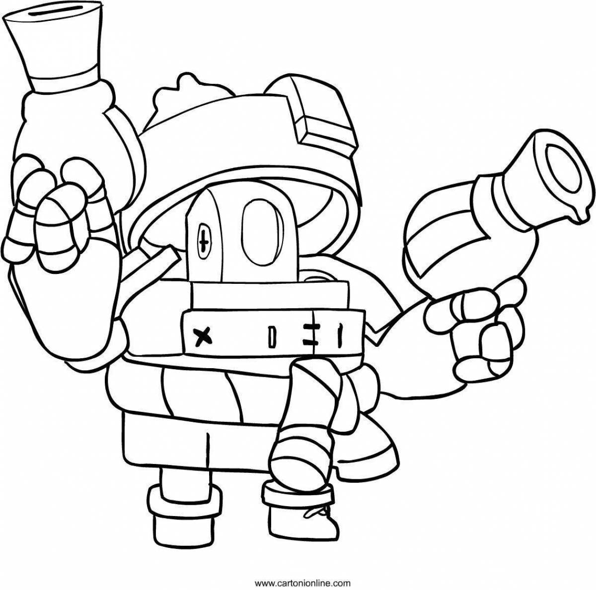 Attractive brawl stars skin coloring pages