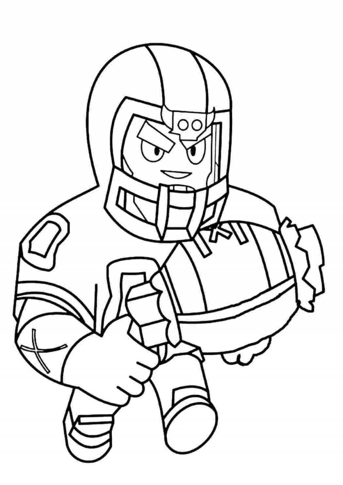 Awesome brawl stars skin coloring pages