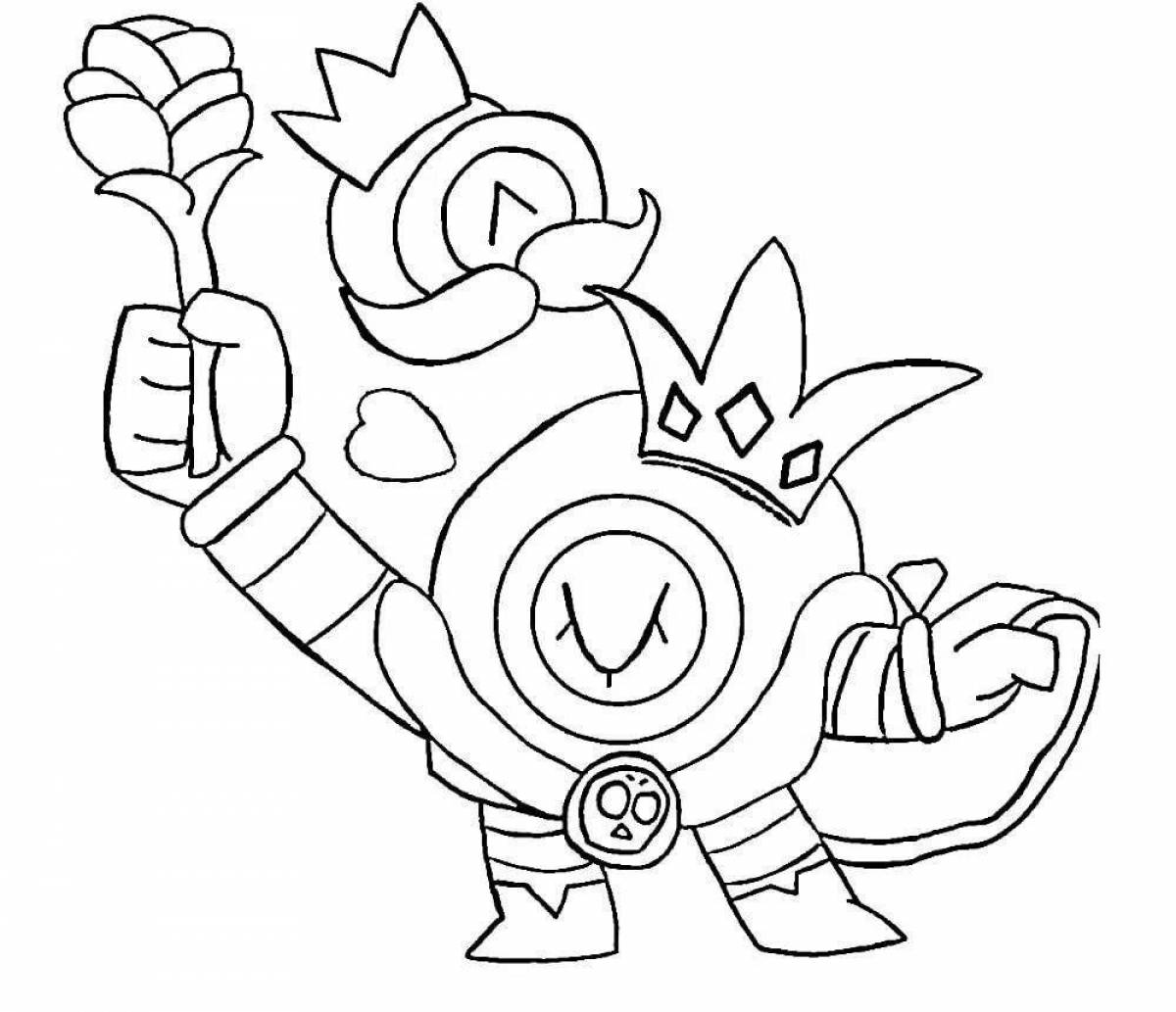 Luxury brawl stars skin coloring pages