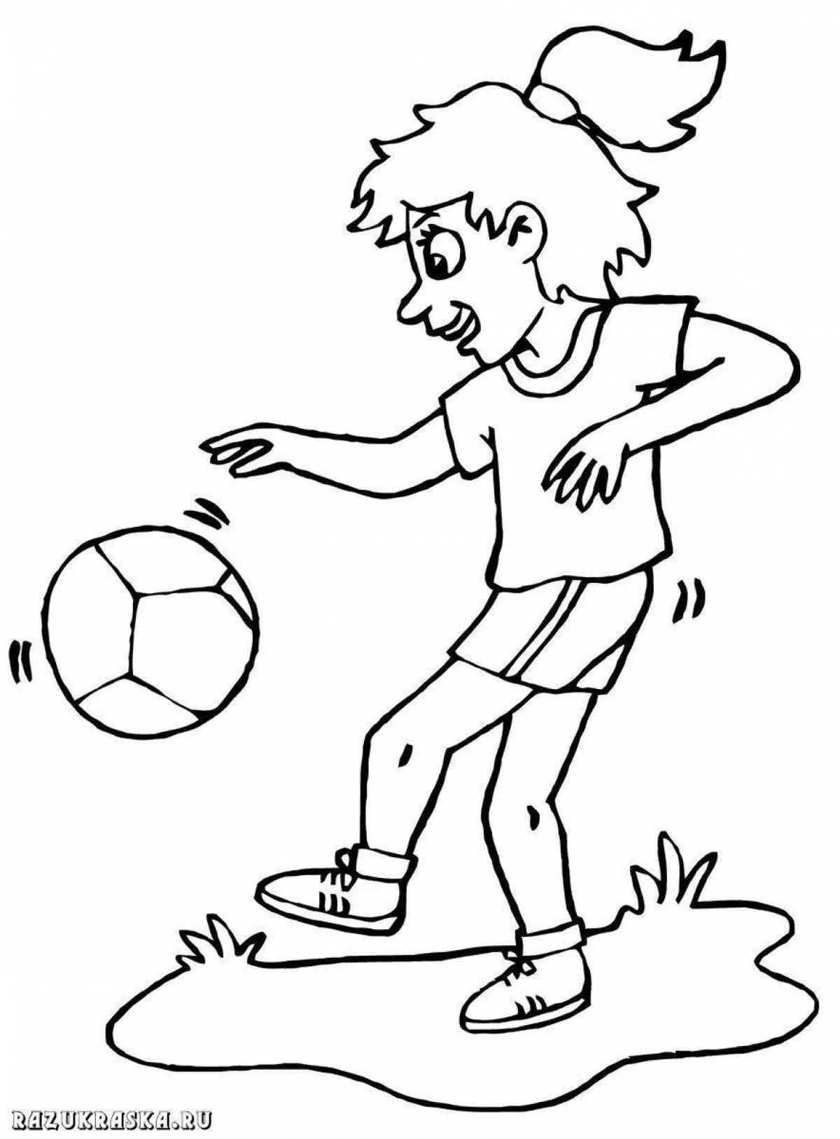Entertainment coloring book health and sports