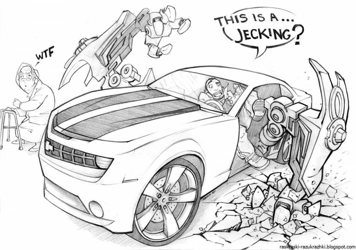 Joyful coloring of franklin from gta 5