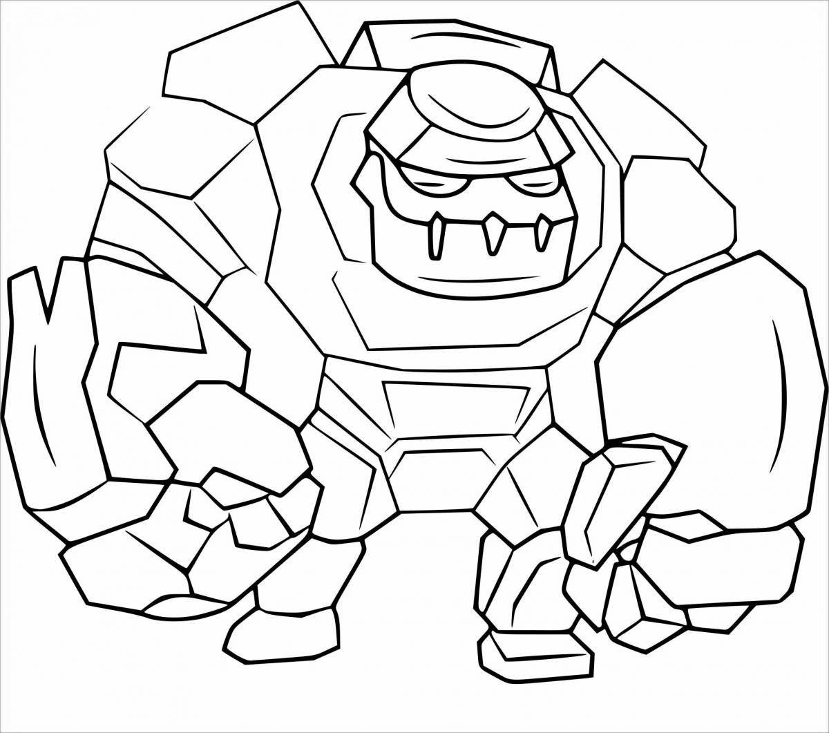 Exciting clash royale arena coloring page