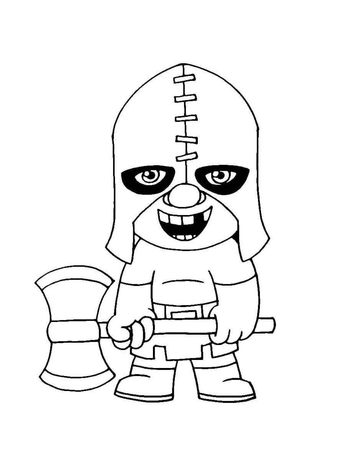 Majestic clash royale arena coloring page