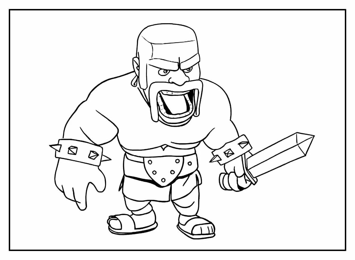 Relaxing clash royale arena coloring page